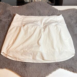 Athleta White Mini Skort